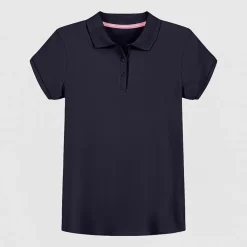 IZOD Little & Big Kid Girls Short Sleeve Regular Fit Polo Shirt