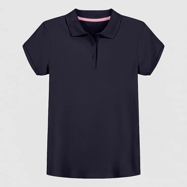 IZOD Little & Big Kid Girls Short Sleeve Regular Fit Polo Shirt
