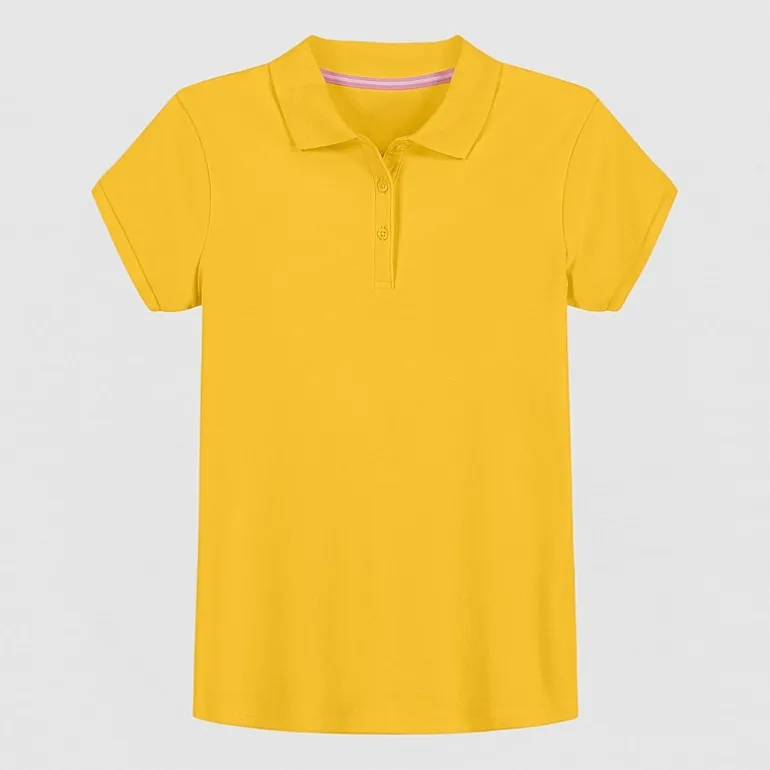 IZOD Little & Big Kid Girls Short Sleeve Regular Fit Polo Shirt