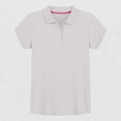 IZOD Little & Big Kid Girls Short Sleeve Regular Fit Polo Shirt