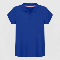 IZOD Little & Big Kid Girls Short Sleeve Regular Fit Polo Shirt