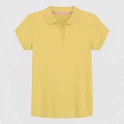 IZOD Little & Big Kid Girls Short Sleeve Regular Fit Polo Shirt