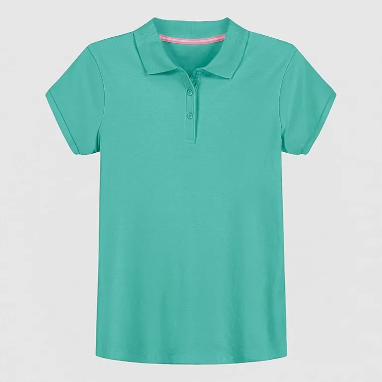 IZOD Little & Big Kid Girls Short Sleeve Regular Fit Polo Shirt