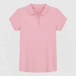 IZOD Little & Big Kid Girls Short Sleeve Regular Fit Polo Shirt