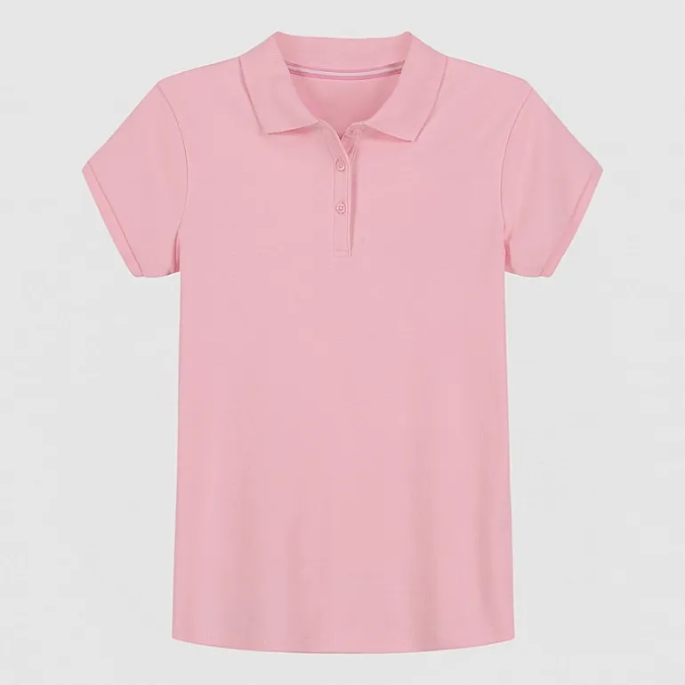 IZOD Little & Big Kid Girls Short Sleeve Regular Fit Polo Shirt