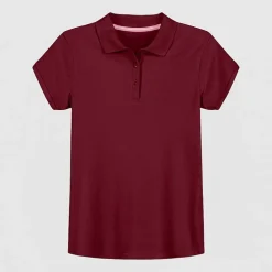 IZOD Little & Big Kid Girls Short Sleeve Regular Fit Polo Shirt