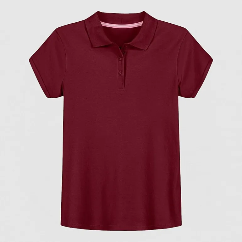 IZOD Little & Big Kid Girls Short Sleeve Regular Fit Polo Shirt