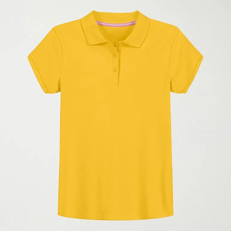 IZOD Little & Big Kid Girls Short Sleeve Regular Fit Polo Shirt