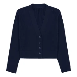 IZOD Little & Big Kid Girls V Neck Long Sleeve Button Rib Knit Cardigan