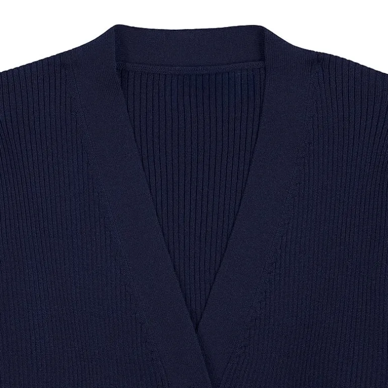 IZOD Little & Big Kid Girls V Neck Long Sleeve Button Rib Knit Cardigan