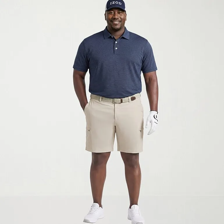 IZOD Performance Mesh Big and Tall Mens Regular Fit Short Sleeve Polo Shirt