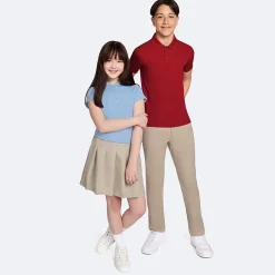 IZOD Performance Mesh Boys Short Sleeve Regular Fit Wrinkle Resistant Moisture Wicking Polo Shirt