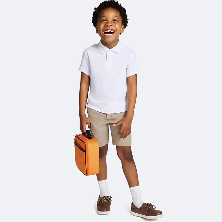 IZOD Performance Mesh Boys Short Sleeve Regular Fit Wrinkle Resistant Moisture Wicking Polo Shirt