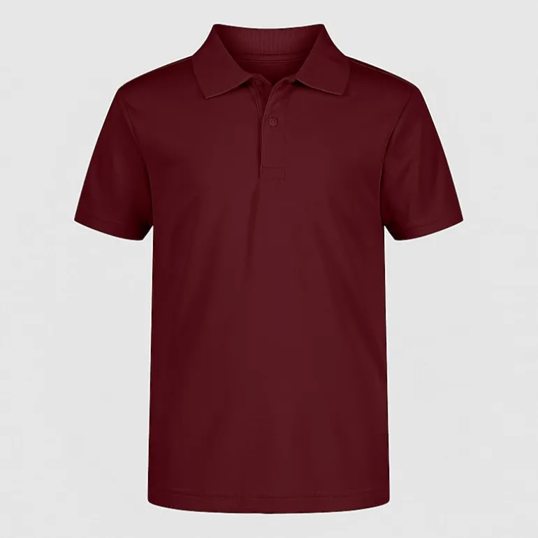 IZOD Performance Mesh Boys Short Sleeve Regular Fit Wrinkle Resistant Moisture Wicking Polo Shirt