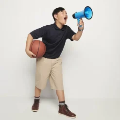 IZOD Performance Mesh Boys Short Sleeve Regular Fit Wrinkle Resistant Moisture Wicking Polo Shirt