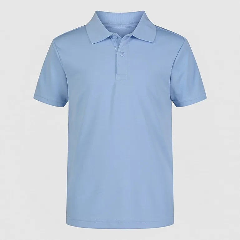 IZOD Performance Mesh Boys Short Sleeve Regular Fit Wrinkle Resistant Moisture Wicking Polo Shirt