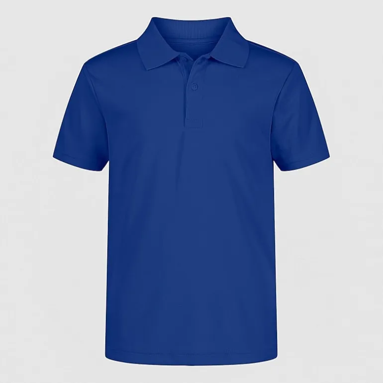 IZOD Performance Mesh Boys Short Sleeve Regular Fit Wrinkle Resistant Moisture Wicking Polo Shirt