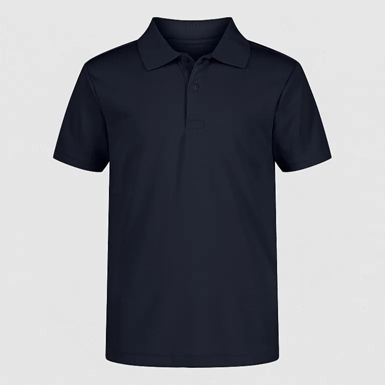 IZOD Performance Mesh Boys Short Sleeve Regular Fit Wrinkle Resistant Moisture Wicking Polo Shirt