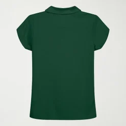 IZOD Performance Mesh Little & Big Kid Girls Short Sleeve Regular Fit Wrinkle Resistant Moisture Wicking Polo Shirt