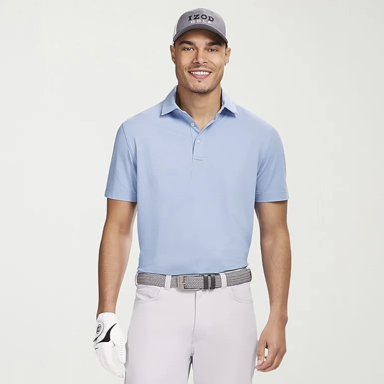 IZOD Performance Mesh Mens Regular Fit Short Sleeve Polo Shirt