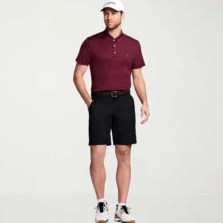 IZOD Performance Micro Poly Mens Moisture Wicking Golf Short