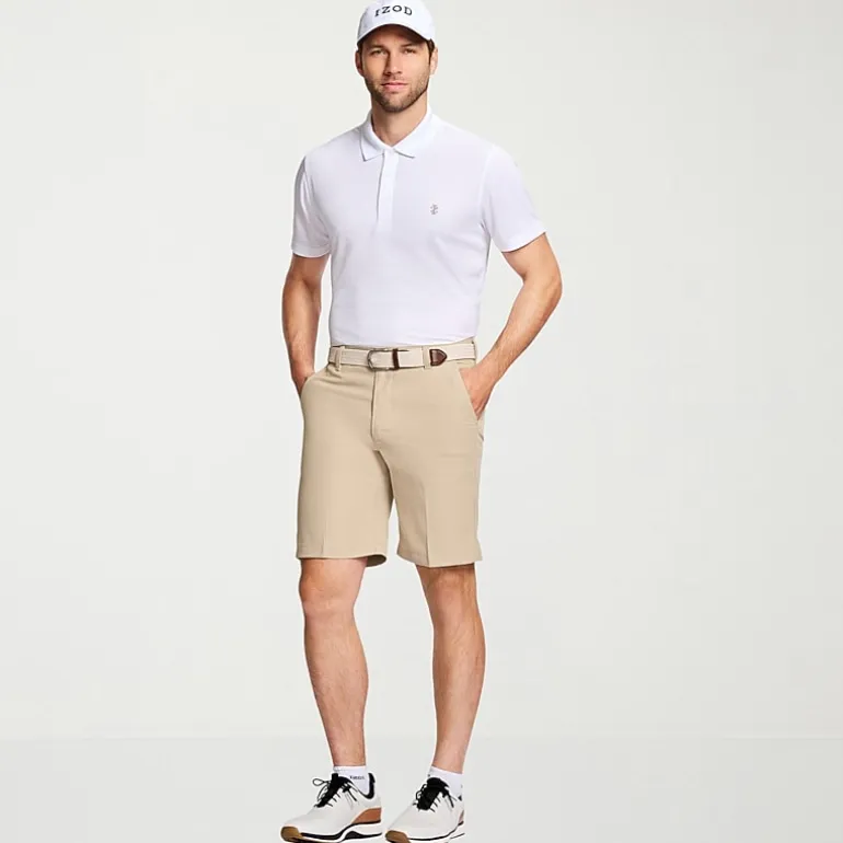 IZOD Performance Micro Poly Mens Moisture Wicking Golf Short