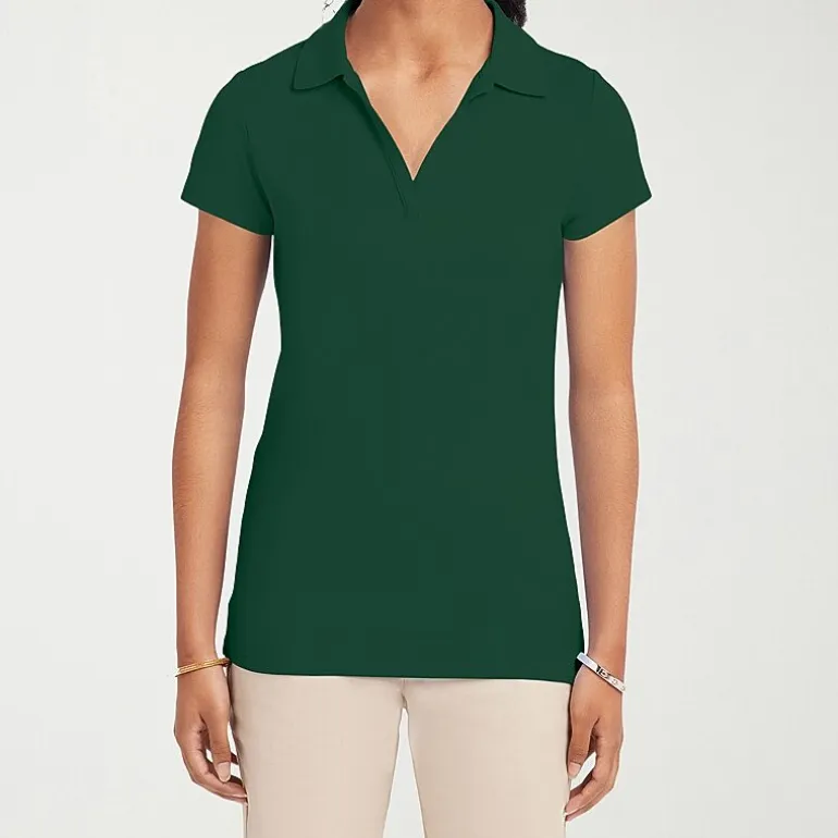 IZOD Performance Womens Juniors Short Sleeve Polo Shirt