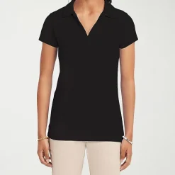 IZOD Performance Womens Juniors Short Sleeve Polo Shirt