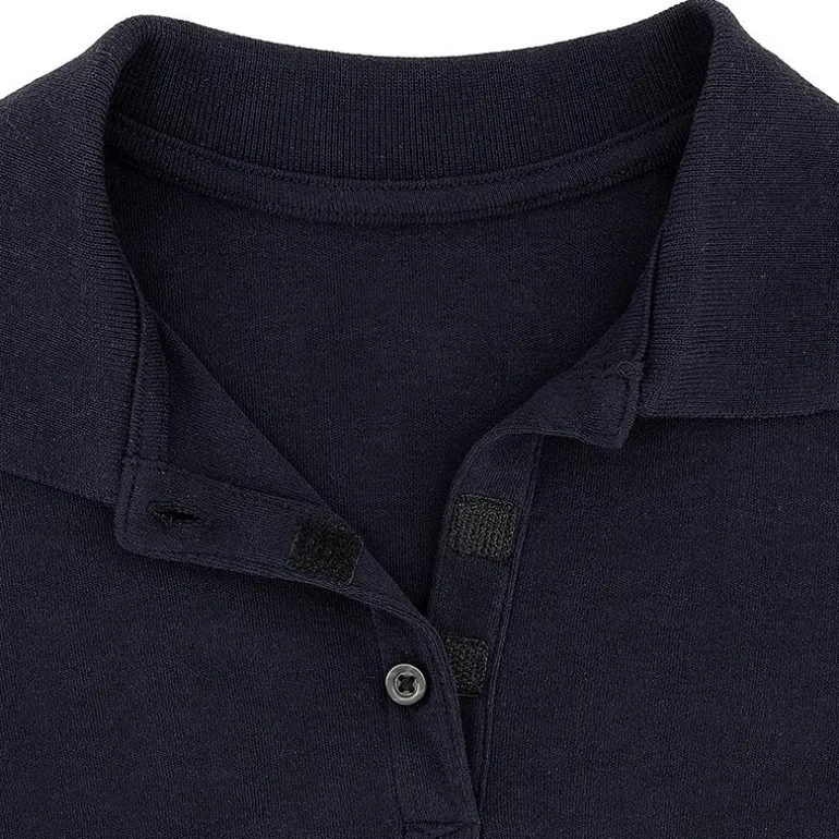 IZOD Pique Little & Big Kid Girls Easy-on + Easy-off Sensory Friendly Short Sleeve Regular Fit Adaptive Polo Shirt