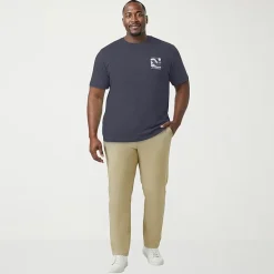IZOD Saltwater Mens Crew Neck Short Sleeve Classic Fit Big and Tall Graphic T-Shirt