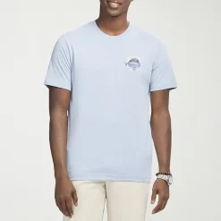 IZOD Saltwater Soft Wash Mens Crew Neck Short Sleeve Classic Fit Graphic T-Shirt