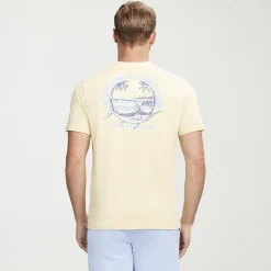 IZOD Saltwater Soft Wash Mens Crew Neck Short Sleeve Classic Fit Graphic T-Shirt