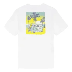 IZOD Saltwater Soft Wash Mens Crew Neck Short Sleeve Classic Fit Graphic T-Shirt