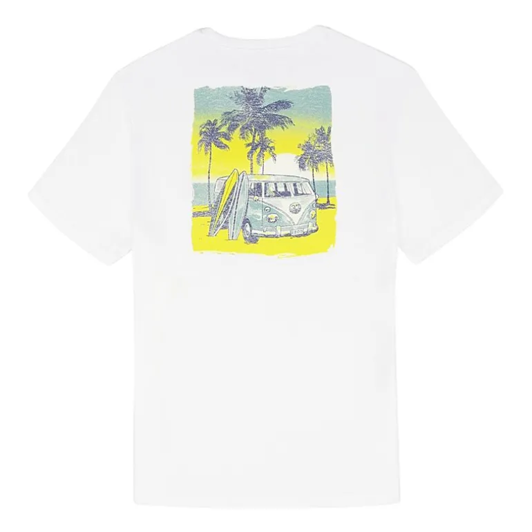 IZOD Saltwater Soft Wash Mens Crew Neck Short Sleeve Classic Fit Graphic T-Shirt