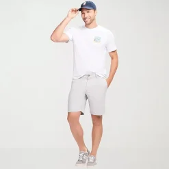 IZOD Saltwater Soft Wash Mens Crew Neck Short Sleeve Classic Fit Graphic T-Shirt