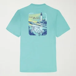 IZOD Saltwater Soft Wash Mens Crew Neck Short Sleeve Classic Fit Graphic T-Shirt