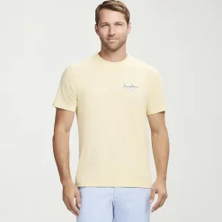 IZOD Saltwater Soft Wash Mens Crew Neck Short Sleeve Classic Fit Graphic T-Shirt