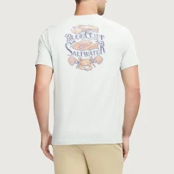 IZOD Saltwater Soft Wash Mens Crew Neck Short Sleeve Classic Fit Graphic T-Shirt