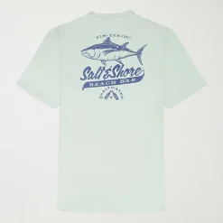 IZOD Saltwater Soft Wash Mens Crew Neck Short Sleeve Classic Fit Graphic T-Shirt