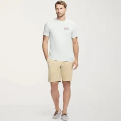 IZOD Saltwater Soft Wash Mens Crew Neck Short Sleeve Classic Fit Graphic T-Shirt