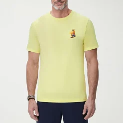 IZOD Saltwater Soft Wash Mens Crew Neck Short Sleeve Classic Fit Graphic T-Shirt