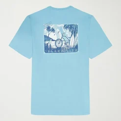 IZOD Saltwater Soft Wash Mens Crew Neck Short Sleeve Classic Fit Graphic T-Shirt