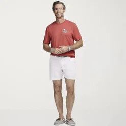 IZOD Saltwater Soft Wash Mens Crew Neck Short Sleeve Classic Fit Graphic T-Shirt
