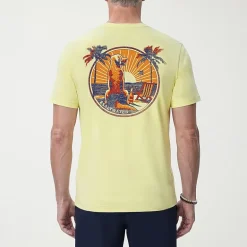 IZOD Saltwater Soft Wash Mens Crew Neck Short Sleeve Classic Fit Graphic T-Shirt