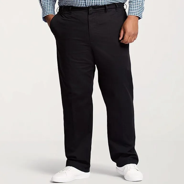 IZOD Sportflex Waistband Non Iron Performance Mens Straight Fit Big and Tall Flat Front Pant