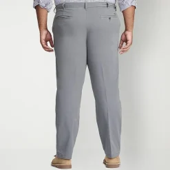 IZOD Sportflex Waistband Non Iron Performance Mens Straight Fit Big and Tall Flat Front Pant