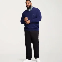 IZOD Sportflex Waistband Non Iron Performance Mens Straight Fit Big and Tall Flat Front Pant