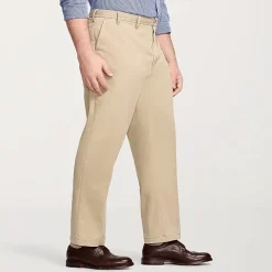 IZOD Sportflex Waistband Non Iron Performance Mens Straight Fit Big and Tall Flat Front Pant