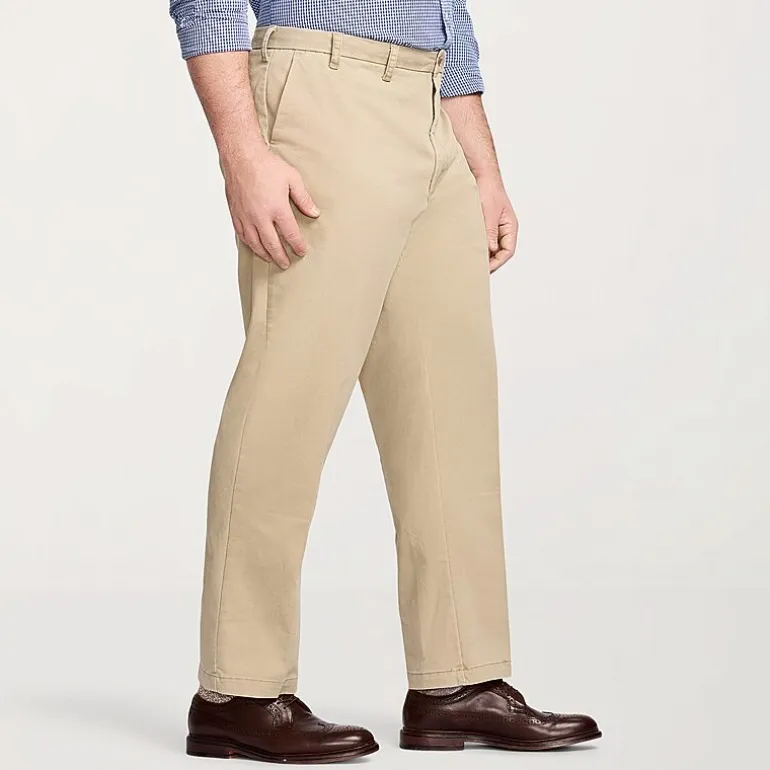 IZOD Sportflex Waistband Non Iron Performance Mens Straight Fit Big and Tall Flat Front Pant