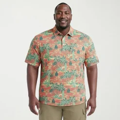 IZOD Sunshield Performance Big and Tall Mens Classic Fit Short Sleeve Polo Shirt